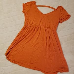 Orange maternity top